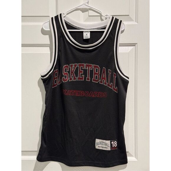 Basketball Skateboards #18 Jacuzzi & Heron Preston Blinged Jersey Men’s Small - Picture 3 of 13